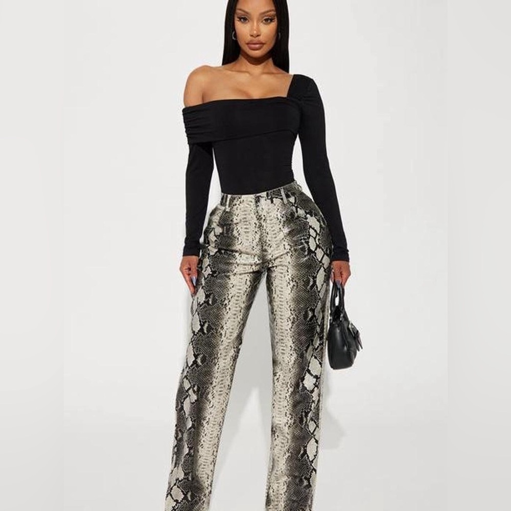 Fashion Nova Snakeskin Pants